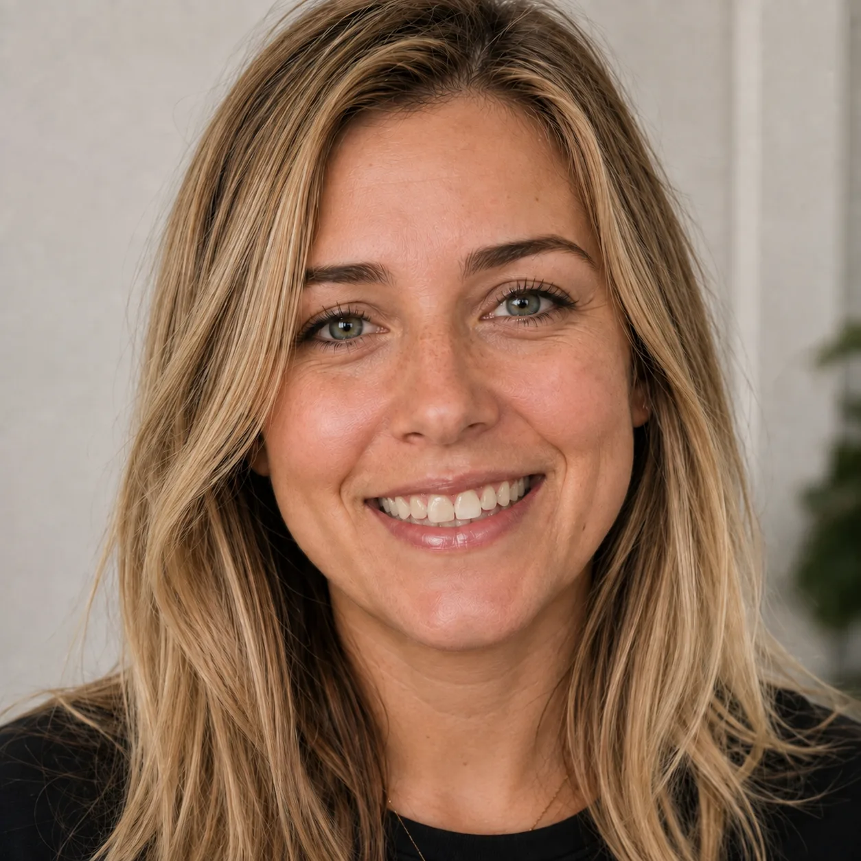Patient smile after dental bonding simulation