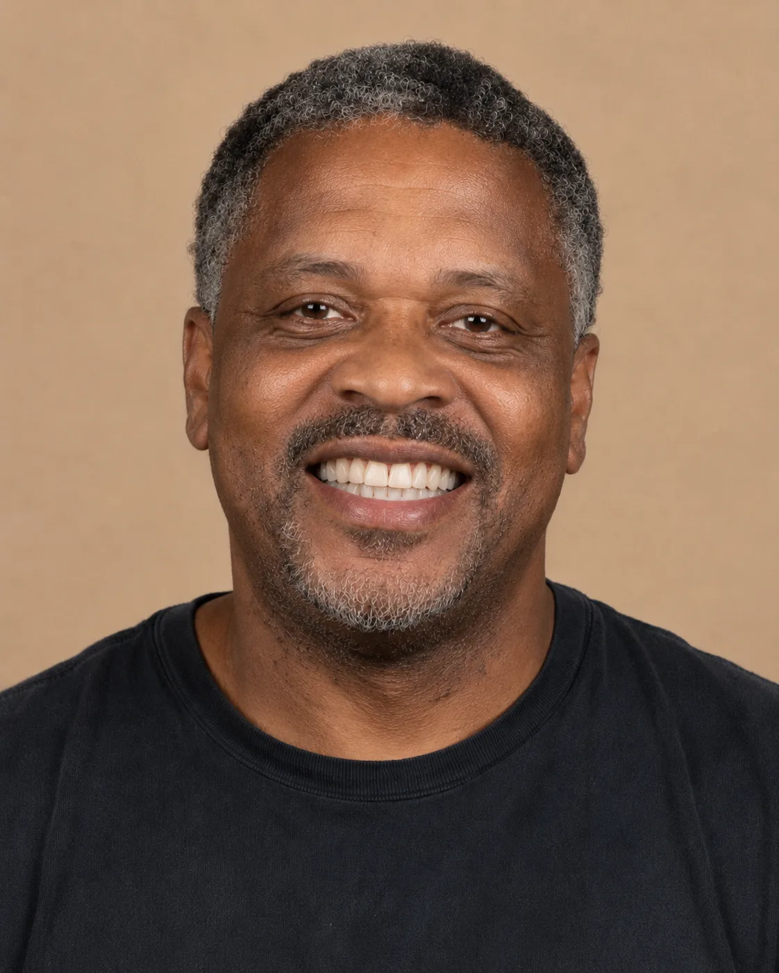 Patient smile after full mouth restoration simulation
